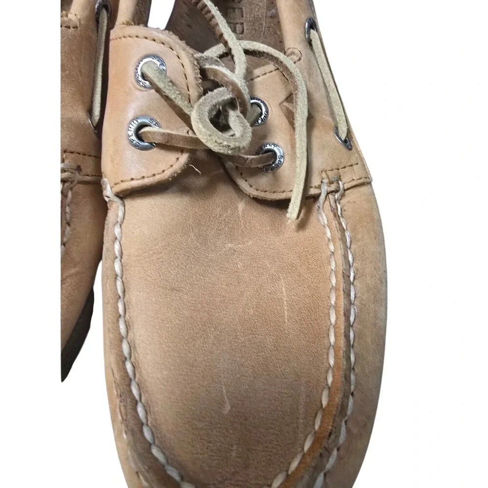 Sperry Top-Sider Mens Tan Leather Boat Shoes Moc Toe‎ Loafers Project